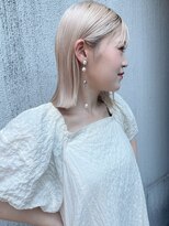 ラウンジ モリオ イケブクロ(Lounge MORIO Ikebukuro)&nbsp;【morio池袋】◎ブロンド切りっぱなしボブ◎