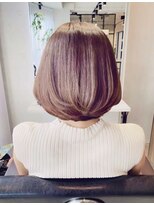 アン たまプラーザ(un)&nbsp;おさまりボブ＋ラベンダーカラー【髪質改善オージュア サロン】