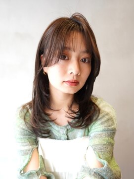 ニコ トウキョウ 渋谷(nico TOKYO) ミディアムレイヤー/韓国ヘア/レイヤーカット/顔周りレイヤー