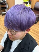 ヘアスタジオ ロメオ(hair studio Romeo) ハイトーンパープルマッシュ
