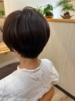 トランクゥイル(TranQuil) ブリーチなしカラー襟足スッキリ♪大人キレイな小顔ショートボブ