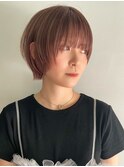 レイヤーボブウルフボブひし形ミディアムレイヤーダブルカラー
