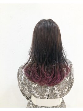 ユニコ(unico) エンドカラー/裾カラー/グラデーション