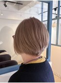 ミルクティーベージュショート