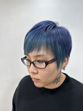 アヤメ 巣鴨店(ayame) ayame巣鴨_インナーカラー_ブリーチ_ショートヘア（巣鴨）1