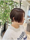 大人かわいいショートボブ