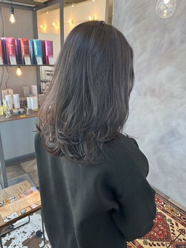 シキ(SIKI) ラベンダーグレージュ/レイヤーカット/2.30代レディース/透明感