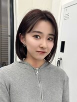 サンド 大阪梅田(sand)&nbsp;＠hitoshi__sand ボブ/黒髪/ネビージュ/小顔/ワンレン/大阪梅田