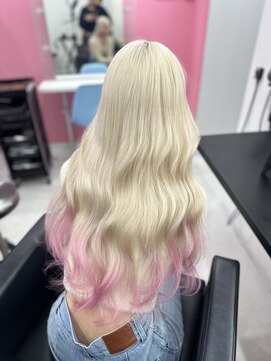 エゴ 池袋(EGO) ホワイトブロンド/裾カラー