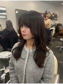 札幌ロング オリーブベージュレイヤーカット