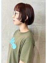 リュバン(Ruban)&nbsp;＃前上がりマッシュボブ＃レッドカラー