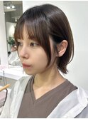 レイヤーボブ　顔まわりレイヤー　くびれボブ