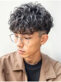 20代30代40代　モテ黒髪マッシュパーマ＃55