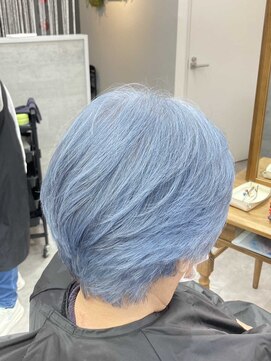 オーワンシーオー(o1co) 【 白髪 / ブリーチ無し / ブルー 】