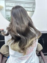 アオ(AO。)&nbsp;デザインカラー/ワイドバング/グラデーションカラー/レイヤー