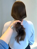 シエル バイ ケンジ 登戸 生田(CIEL by KENJE)&nbsp;ブリーチなしグレージュカラーベージュ透明感韓国風ヘア艶髪