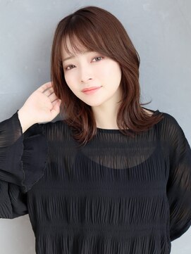 ベルム(Belme) 韓国風イメチェングレーベージュくびれミディ似合わせカット