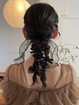 ライン(LINE) お呼ばれアレンジ/ヘアアレンジ