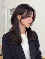 ヨーク(YOKE) レイヤーカット顔周りカットラベンダーグレージュ