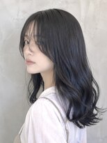 ジールサロン つくば本店 暗染めカラー! ブルーブラック 10代20代