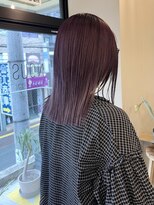 ヌース(NOUS)&nbsp;切りっぱなしボブ/透明感カラー/グレージュ/ボブ/薬院/警固