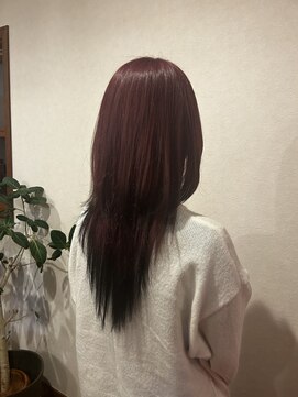アレッタヘアーサロン(ALETTA HAIR SALON) pink × black