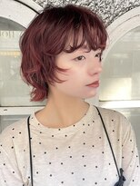 ノーム(norm) ショートウルフ/レイヤーショート/赤髪/渋谷/表参道