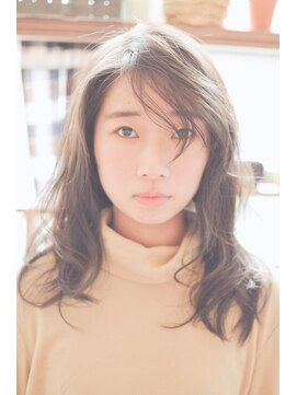 アナザードア(another door) 透け感アッシュベージュの柔らかカール