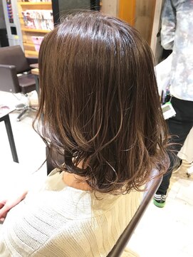 モードケイズ 西宮(MODE K's) 大人かわいい/小顔/斜めバング/アシンメトリー/伸ばしかけ