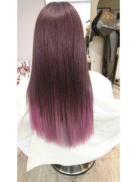 ヘアーバンブー(Hair Banbu) 原色グラデーション（ピンク）