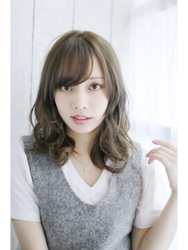 ロア ミオ 仙台駅前(Loa mio) 【Loa mio】ミディアム透け感カール【30代/40代/50代/60代】