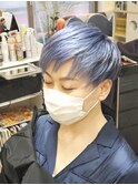 ★ネイビーブルーグラデーション ショート★【SOMEBRIDGE亀有】