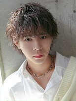 アルファ 新宿(alpha)&nbsp;サーフカール/ 刈り上げセンターパート/ブルーブラック[新宿駅]