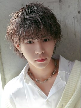 アルファ 新宿(alpha) サーフカール/ 刈り上げセンターパート/ブルーブラック[新宿駅]