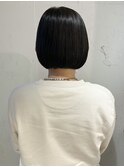 "久保田"ミニボブまとまるボブ暗髪ボブ就活カラー
