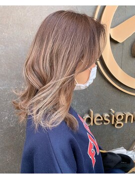 モードファクター デザイナーズサロン(mode Factor designer's salon) ハイライトグラデーション×シアーベージュ