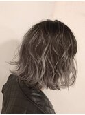 【夏カラー】Eliss kyobashi ホワイトグレージュ バレイヤージュ