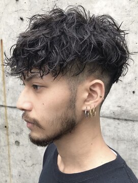 フィフス 栄(fifth) ツイストスパイラルパーマメンズパーママッシュウルフフェード