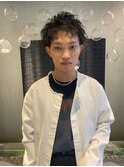 メンズショート×ニュアンスパーマ