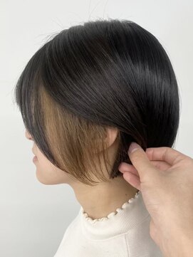 クローズ(cross-z) セクションカラー/グラデーションカラー/ペールベージュ/小顔