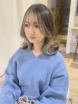 ネオリーブ チロル 横浜西口店(Neolive CiroL.)&nbsp;フェイスフレーミングインナー　シアーベージュ　2wayバング