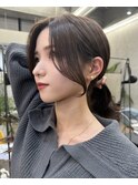 大人可愛い20代30代40代小顔後れ毛顔周りくびれレイヤーカット