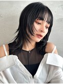 シアーブラック×レイヤーカット
