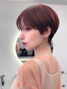 メルバイグラフ 梅田(mel by GRAFF) ショートカットxひし形ショートボブ×前髪あり20代30代40代