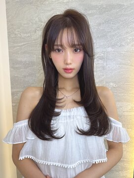 ロンドアヴァントゥス 池袋(Lond aventus) オリーブグレー/レイヤーカット/韓国風巻き/髪質改善/池袋