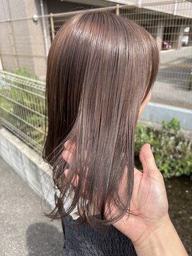 メロウ(mellow) ブリーチなしダブルカラー×グレージュ