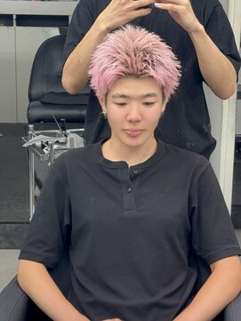 ペレ 渋谷(PELE) MEN’S HAIR/ブルーブラック/フェザーパーマ/渋谷