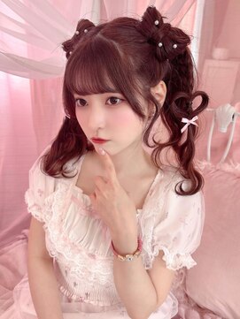 リルミー(Lilme) 小鳥遊るいちゃん立体リボンハートハーフツイン＊まゆ