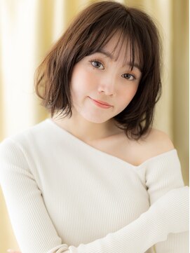 モッズヘア 越谷(mod's hair) 抜け感エアウェーブパーマ切りっぱなし外ハネボブY越谷30代40代