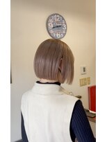 ブローチ(brooch)&nbsp;切りっぱなしボブ＊ミルクティーベージュ